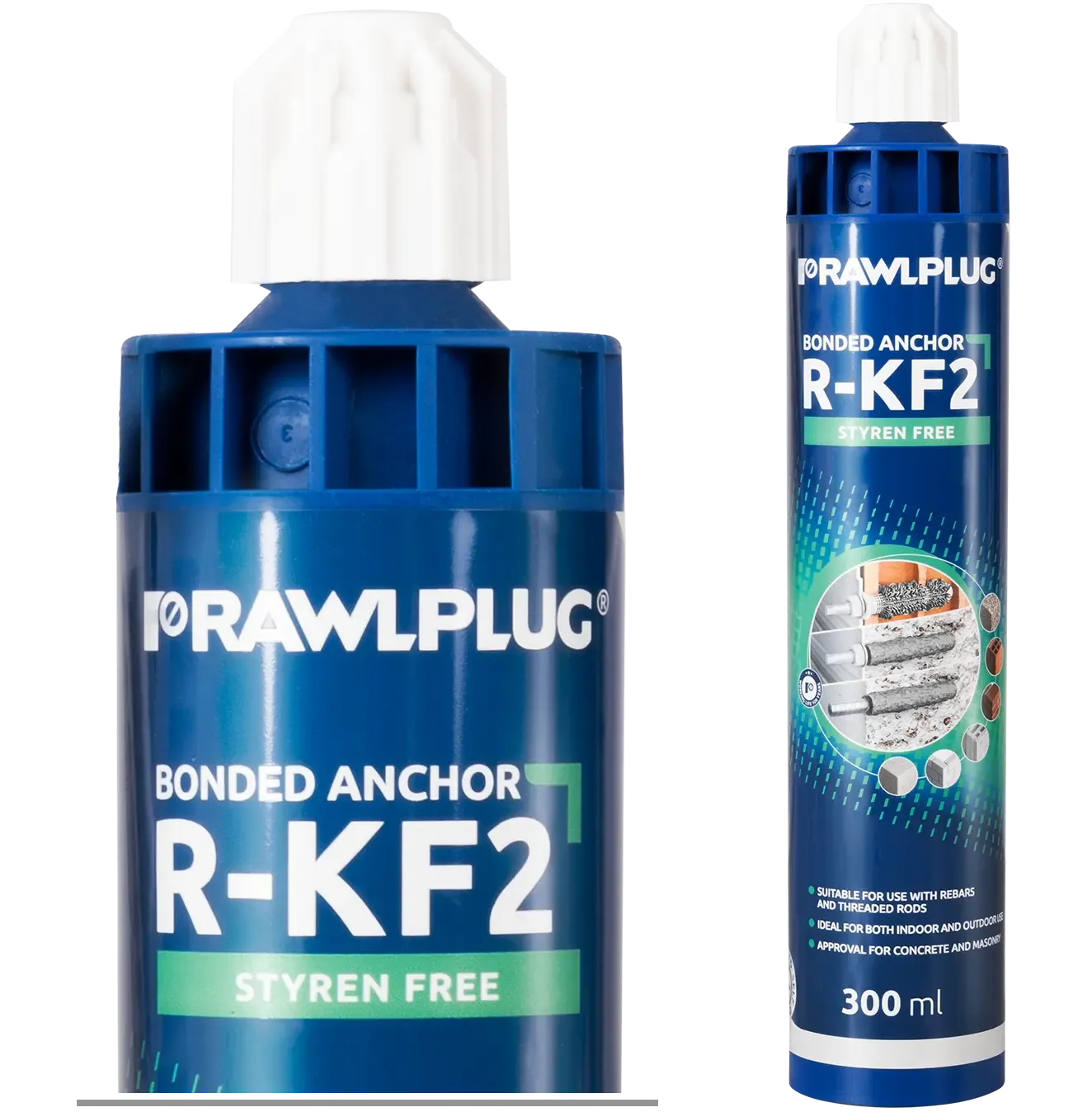 Universal bonded anchor R-KF2 standard version - plastic cartouche