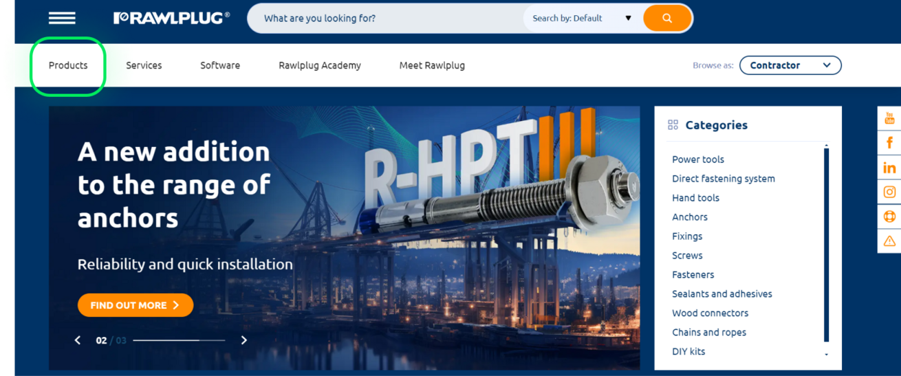 Rawlplug technical library