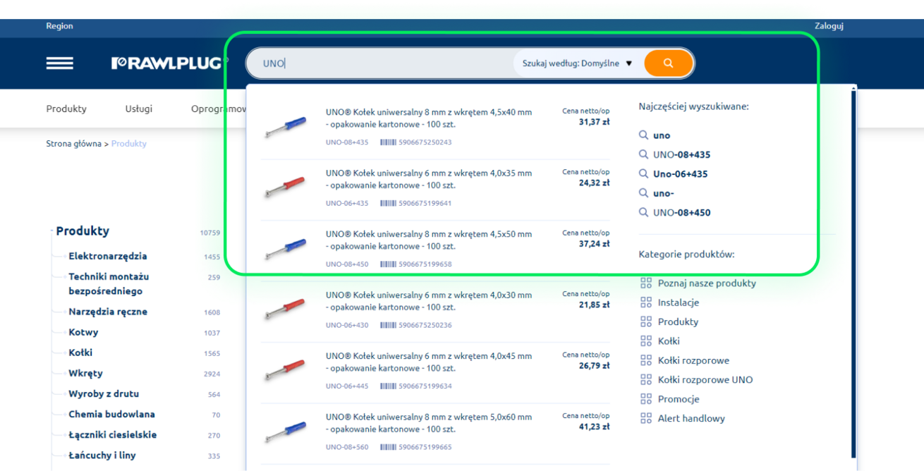 Rawlplug dokumentacja techniczna