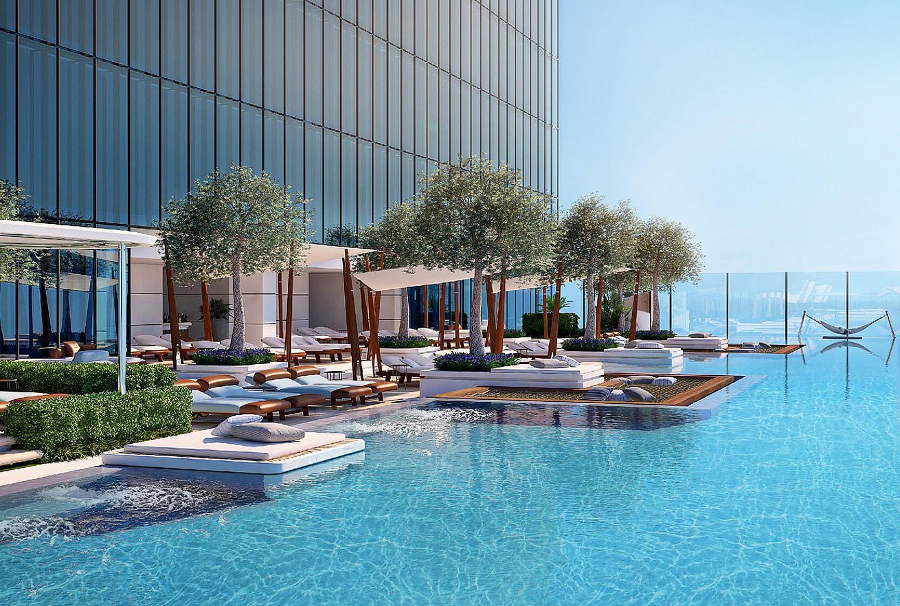 The Link also offers sky-high attractions such as panoramic views of the city, swimming pools and restaurants. 