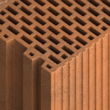 Vertically-perforated clay block